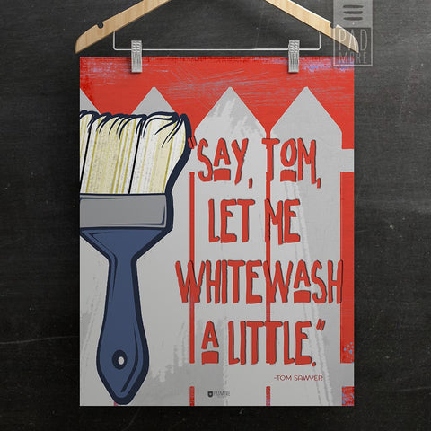 Tom Sawyer Whitewash Wall Art