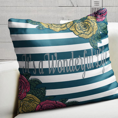Julia Arenas It's a Wonderful Life Pillow
