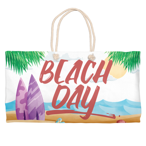 Beach Day Weekender Tote Bag