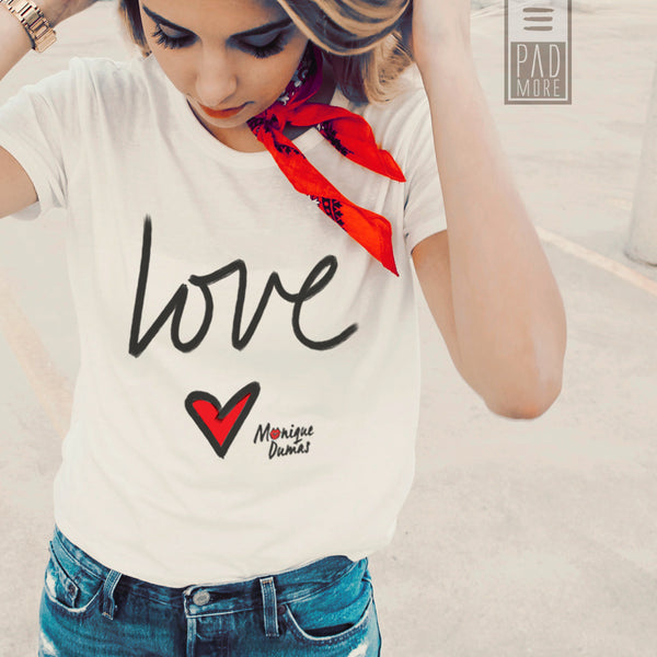 Love is All Around White Tshirt