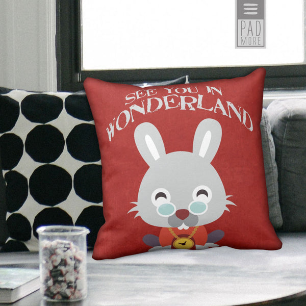 White Rabbit Pillow