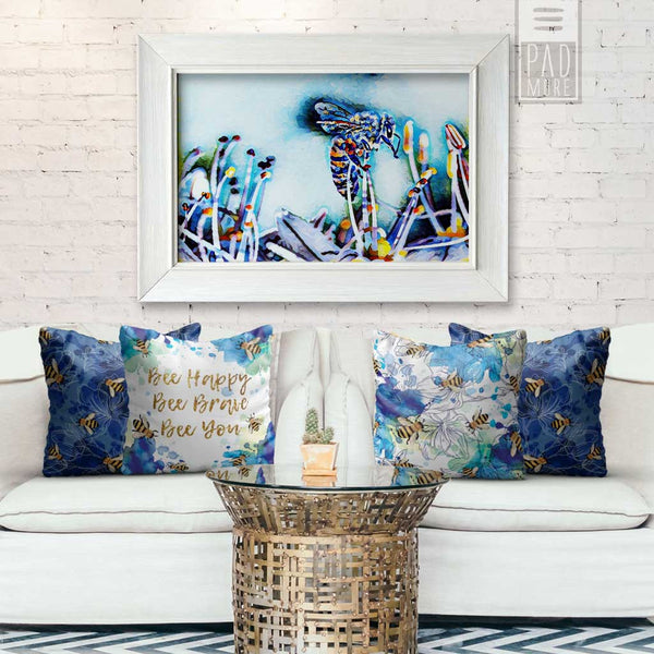 Bee in Blue Sky Wall Art