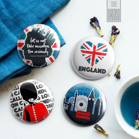 London in our Hearts Buttons