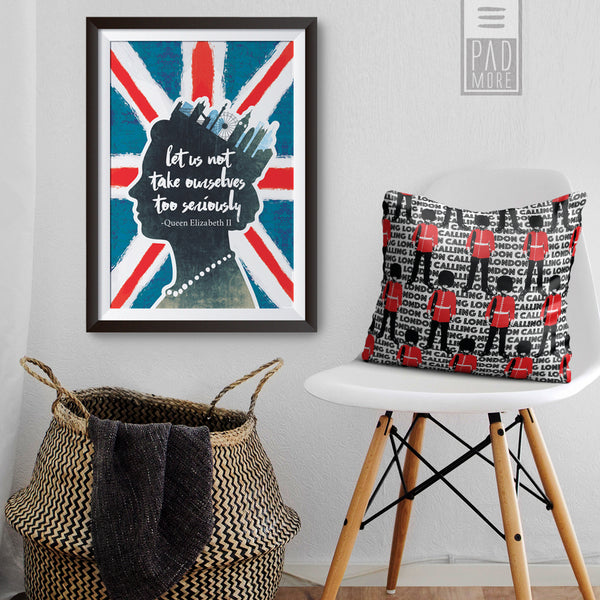 Tribute to the Queen of England Art Print