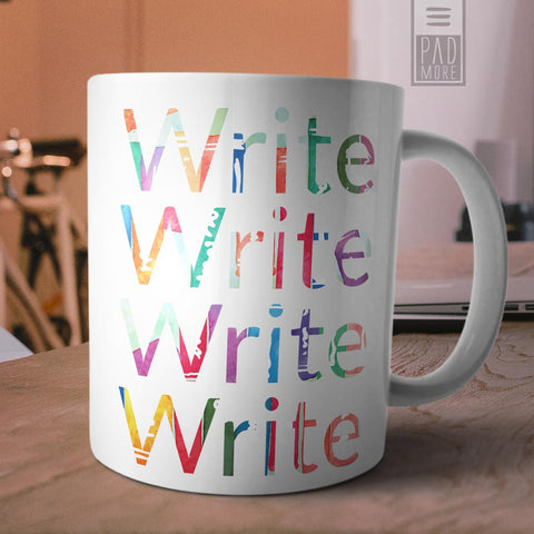 Write Write and Write Mug