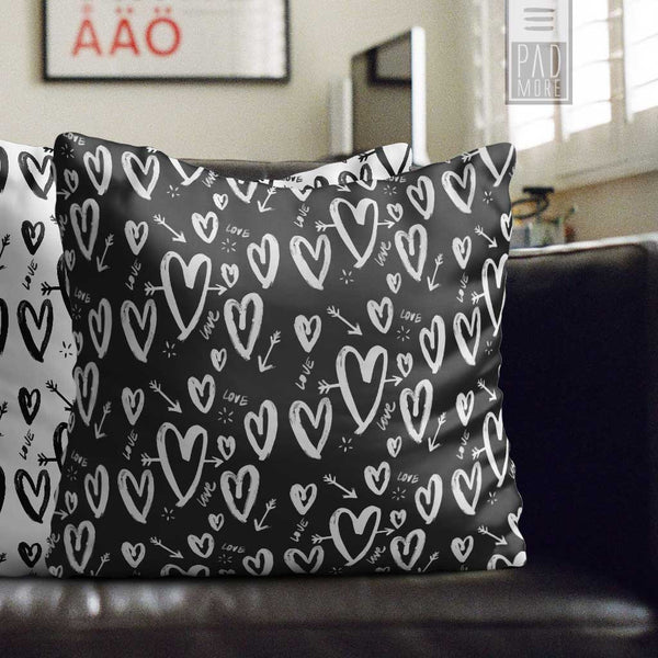 A True Love Story Black Pillow