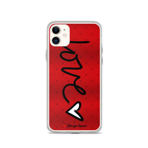 Love is All Around Red Phone Case