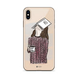 Face on Book Clear Phone Case