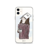 Face on Book Clear Phone Case