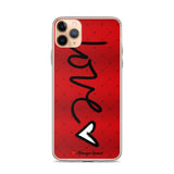 Love is All Around Red Phone Case