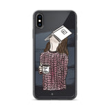 Face on Book Clear Phone Case