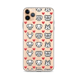 Love for Dogs Clear Phone Case