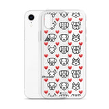 Love for Dogs Clear Phone Case