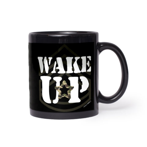 Wake Up Military Camo Mug
