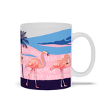 Flamingos on the Move Mug