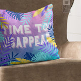 Time To Disappear Throw Pillow