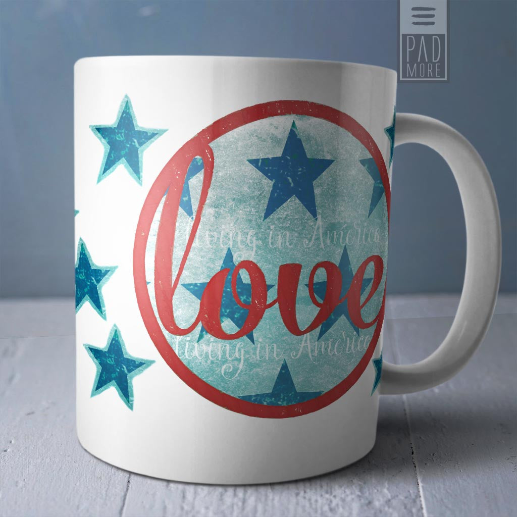 Love Living in America Mug