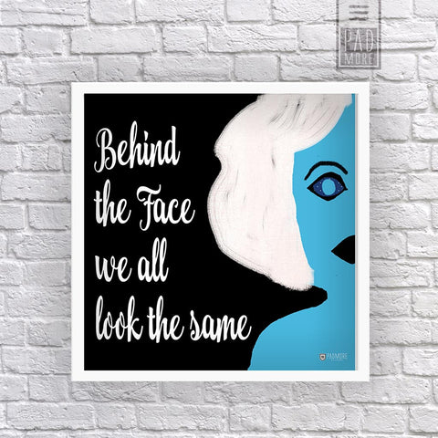 Look Behind the Face Wall Art