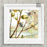 Square Dance of the Bees Wall Art