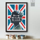 Tribute to the Queen of England Art Print