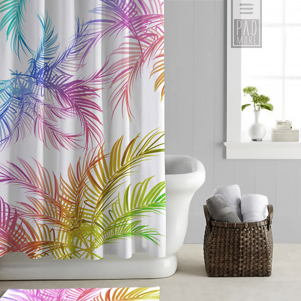 Colorful Summer Shower Curtains