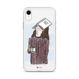 Face on Book Clear Phone Case